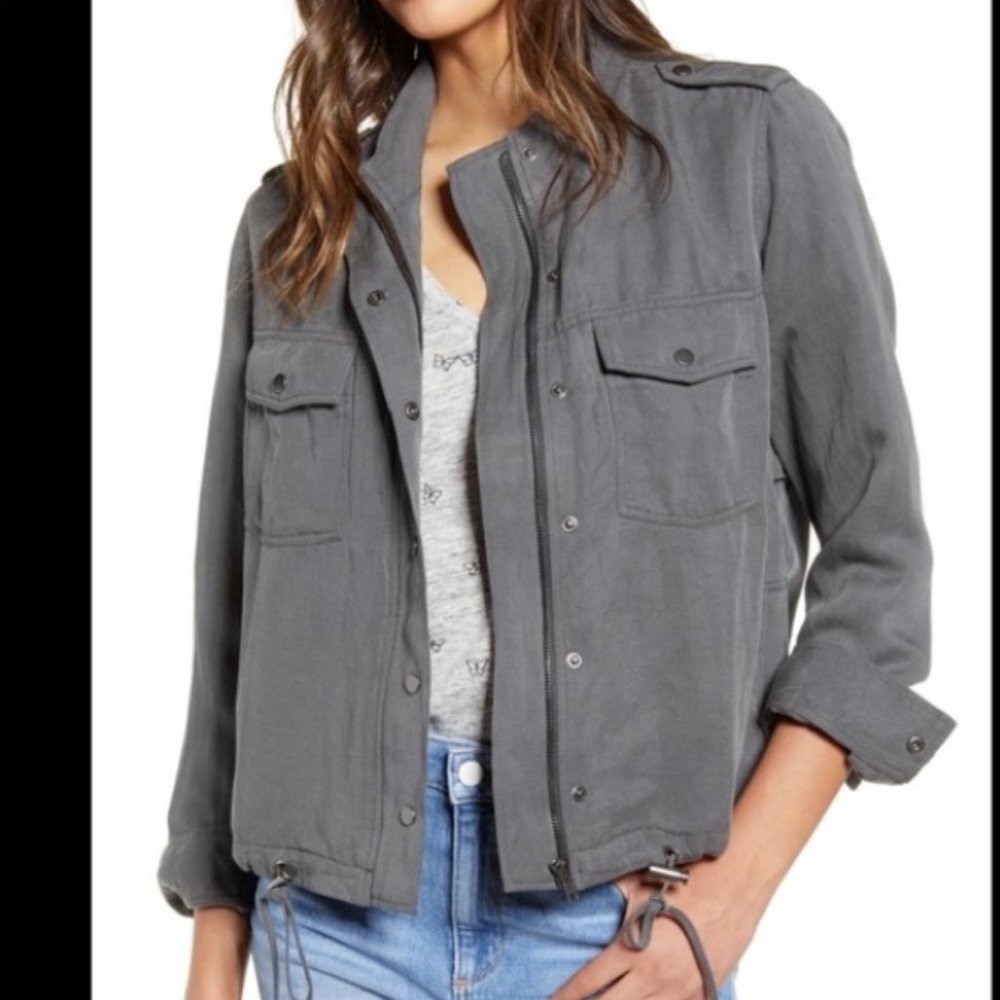 RAILS Brand Collin Utility Jacket in Slate Size S